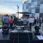 Mix de Monsieur Woustache lors d'un cocktail d'entreprise en terasse à Nantes